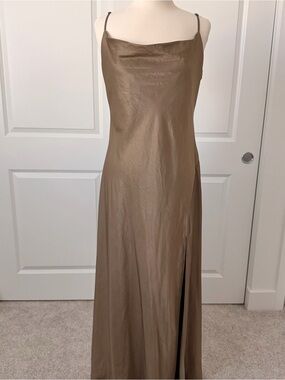 TOV Noir Slip Dress